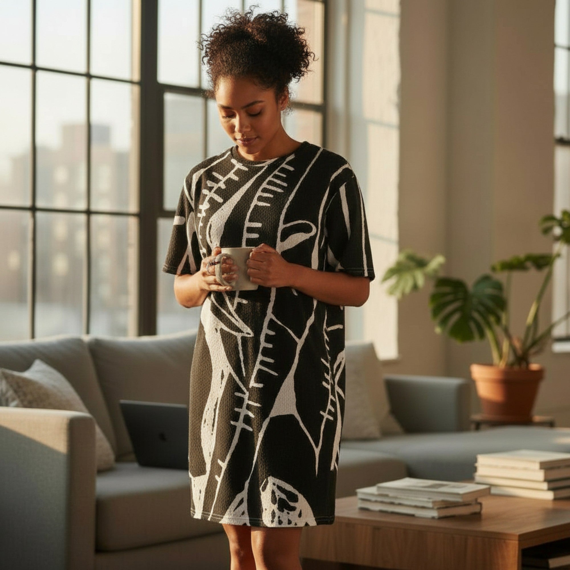mango printed shirt dress MANGO Printed Shirt Dress
