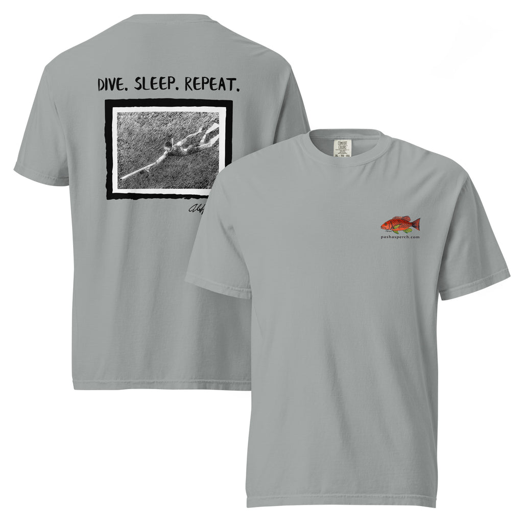 "Dive. Sleep. Repeat." Tee