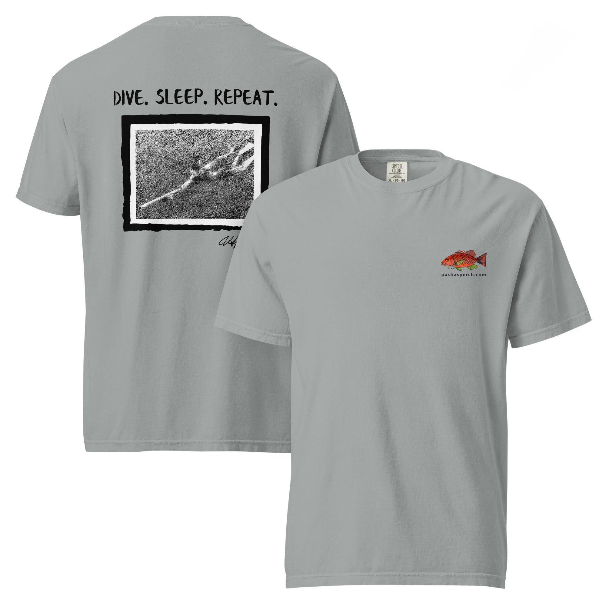 "Dive. Sleep. Repeat." Tee