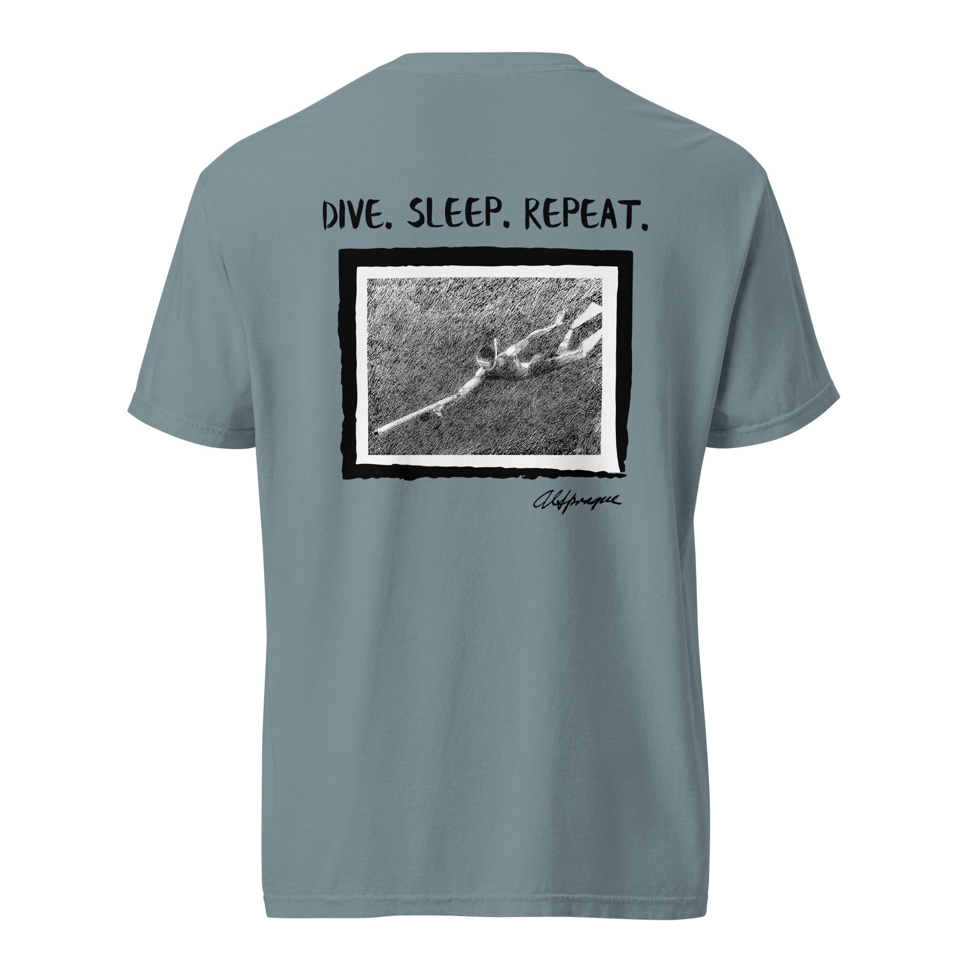 "Dive. Sleep. Repeat." Tee