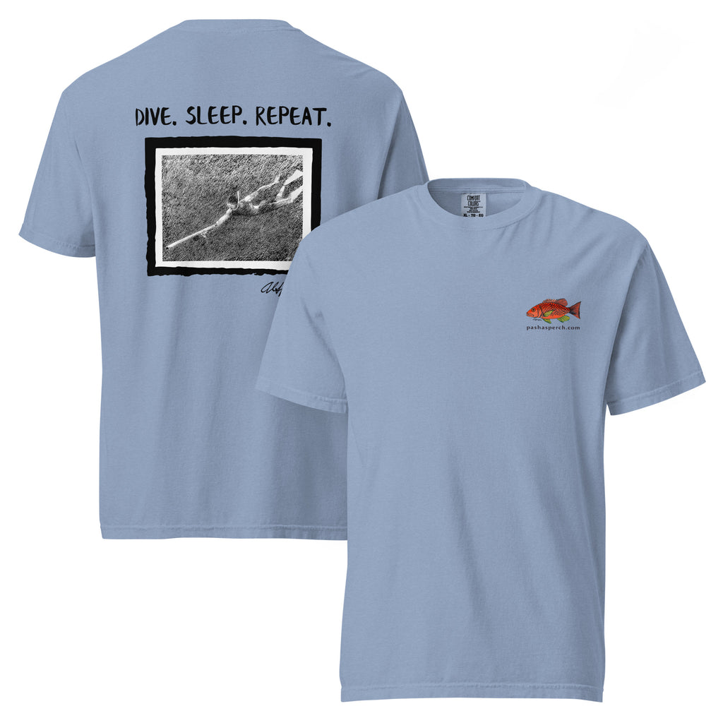"Dive. Sleep. Repeat." Tee