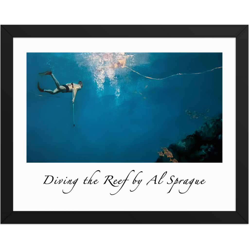 Diving the Reef Framed Poster