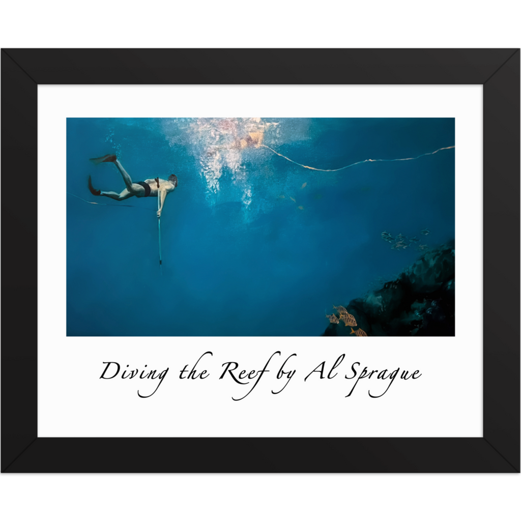 Diving the Reef Framed Poster
