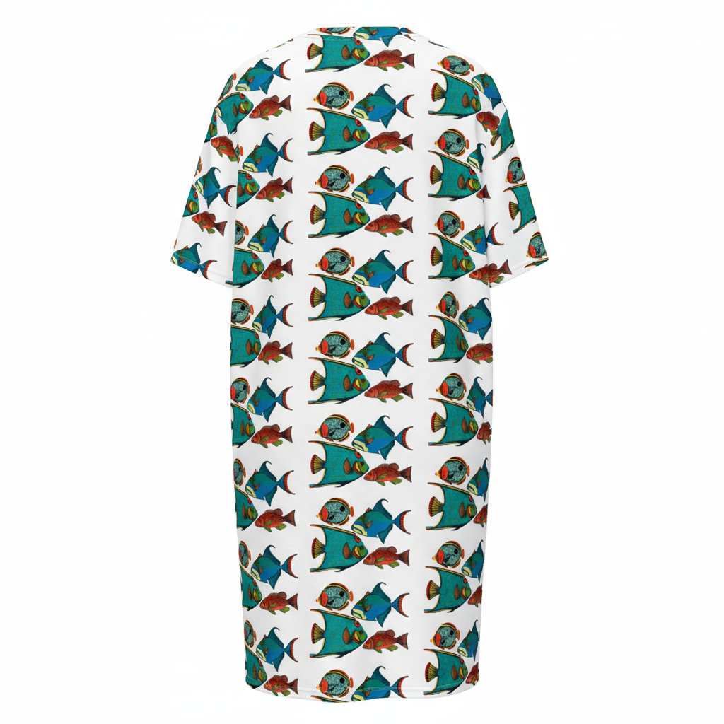 Pesces Tropicales T-shirt Dress
