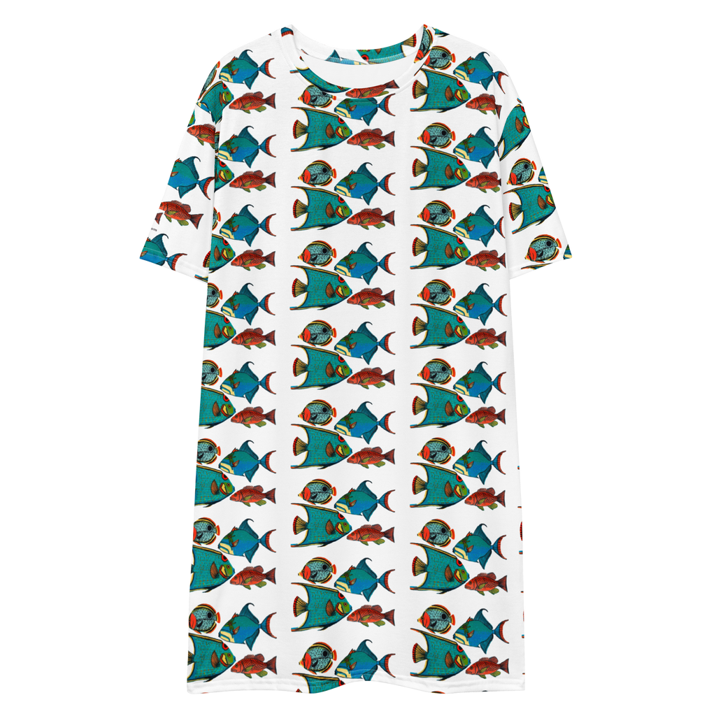 Pesces Tropicales T-shirt Dress