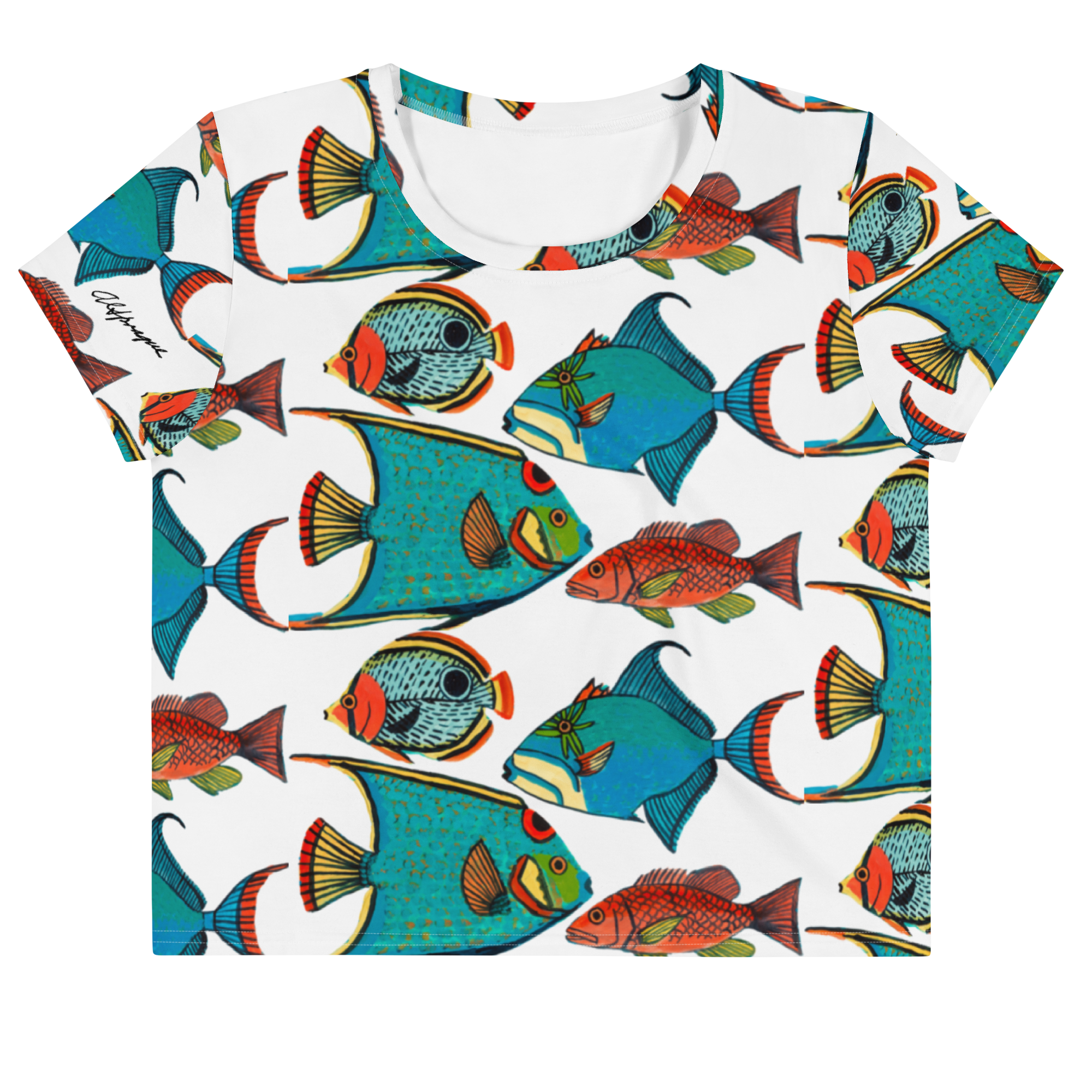 Pesces Tropicales Crop Tee