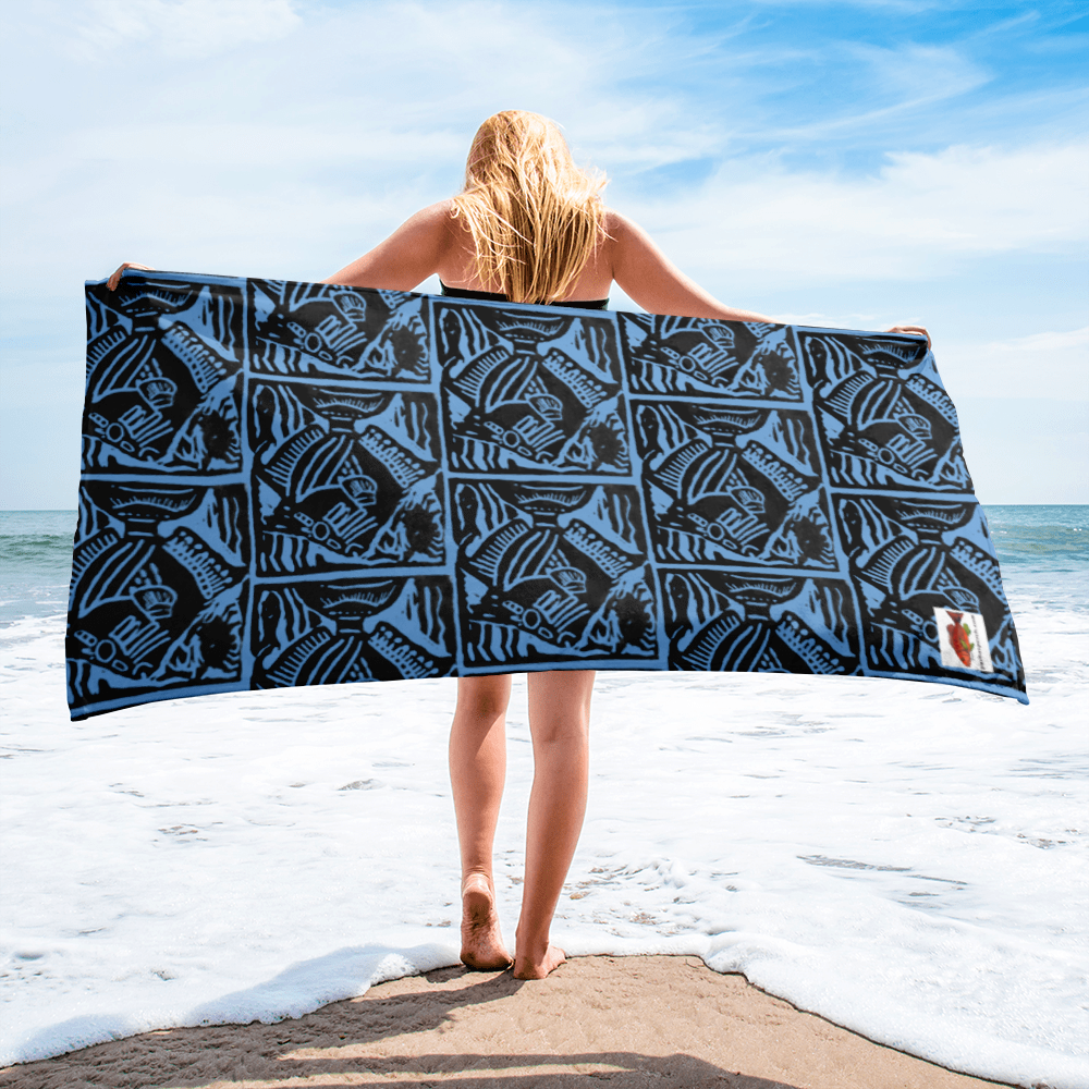 Queen Triggerfish Beach Towel