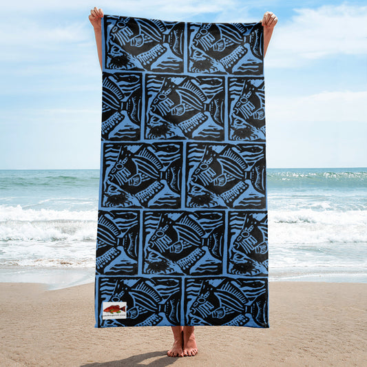 Queen Triggerfish Beach Towel
