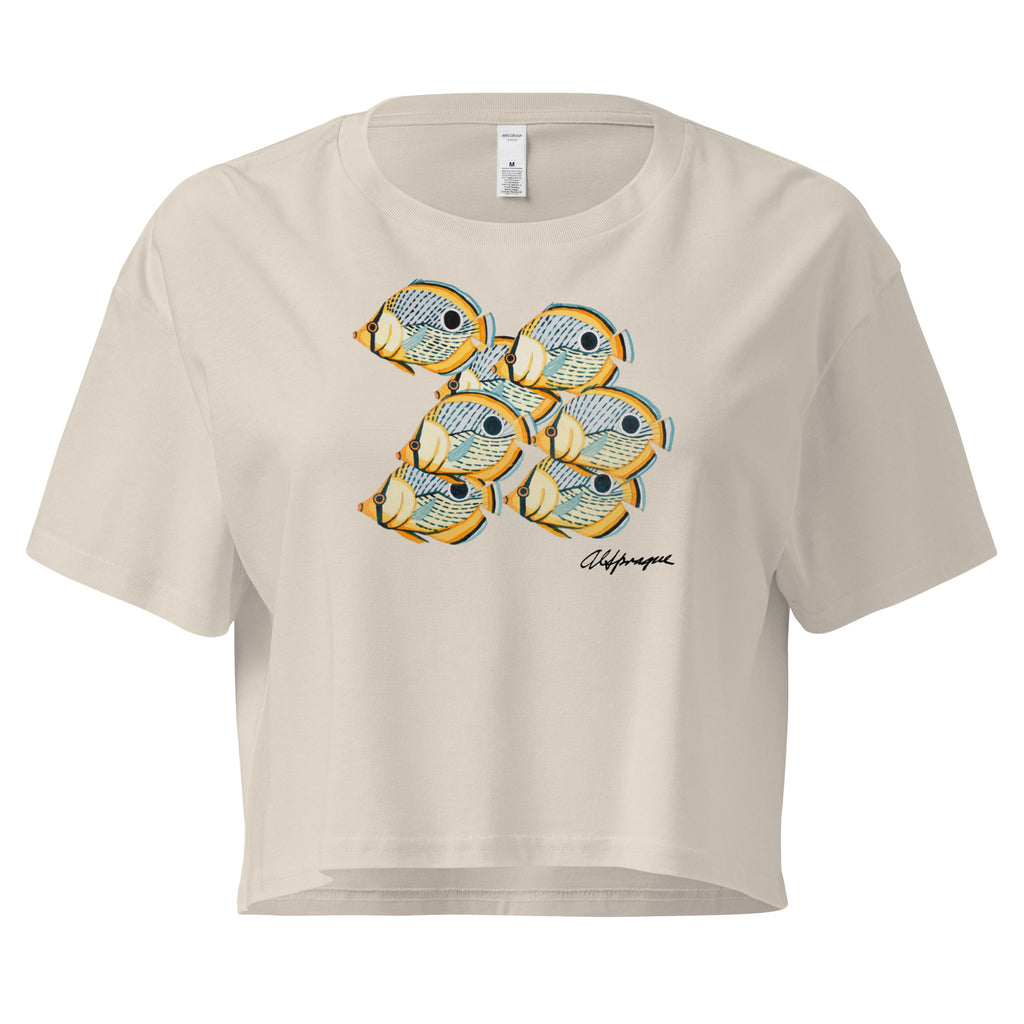 A School of Spotted Reef Fish Cropped Top