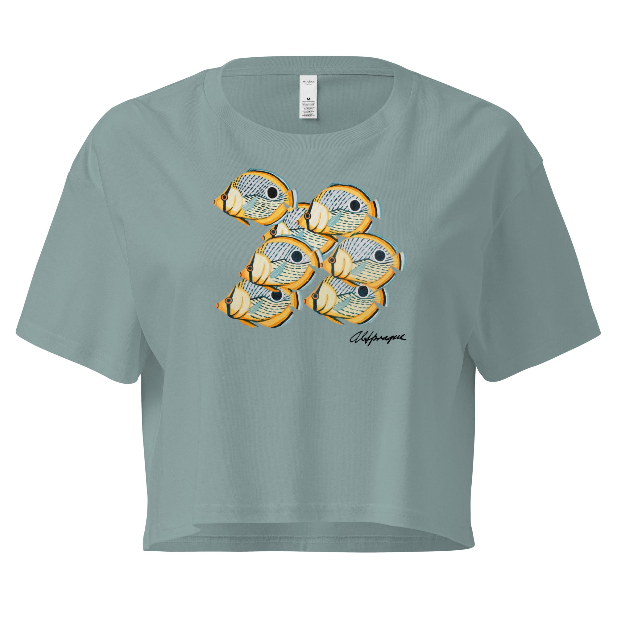 A School of Spotted Reef Fish Cropped Top