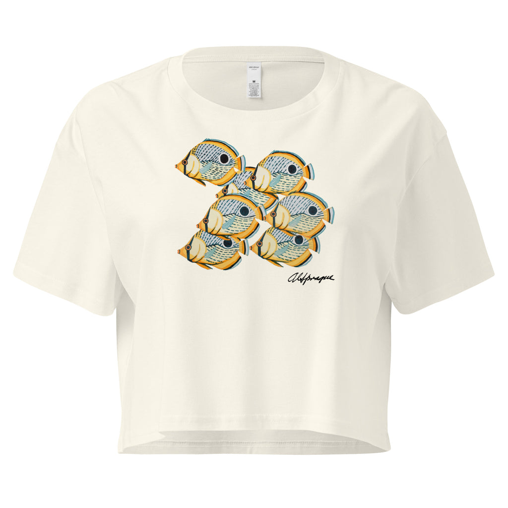 A School of Spotted Reef Fish Cropped Top