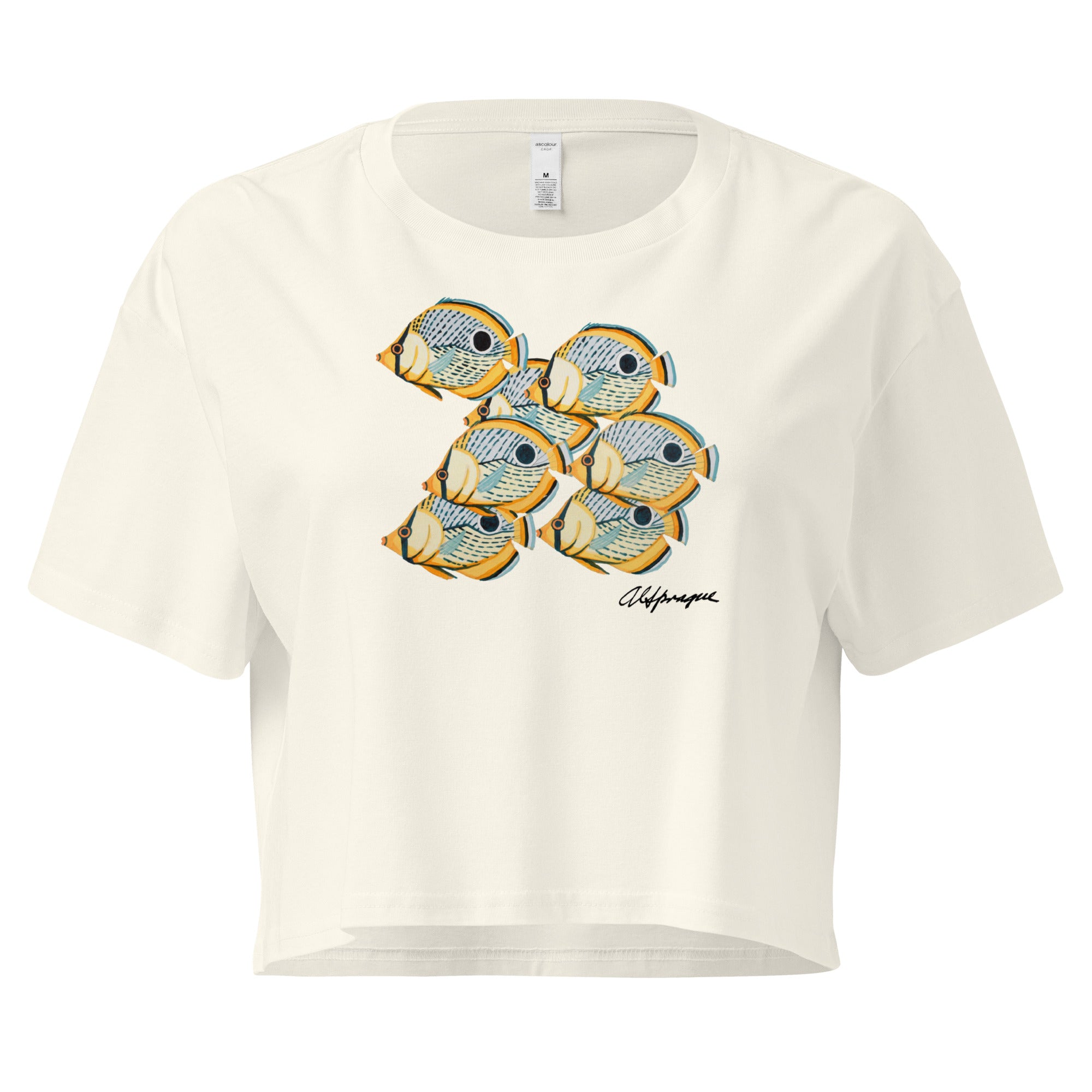 A School of Spotted Reef Fish Cropped Top