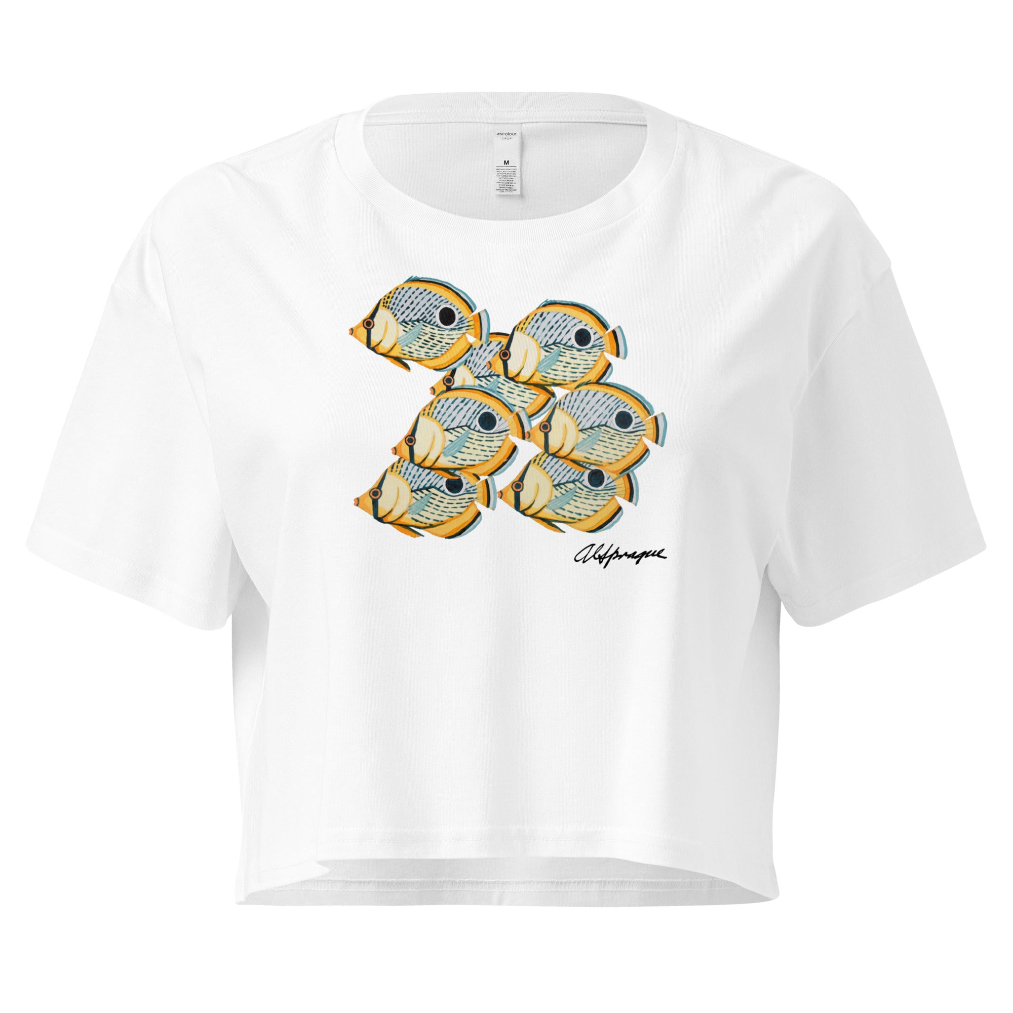 A School of Spotted Reef Fish Cropped Top