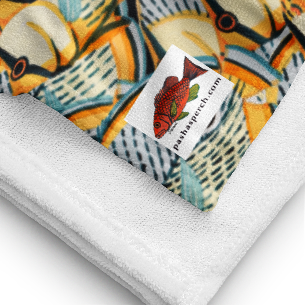 Spotted Reef Fish Beach Towel