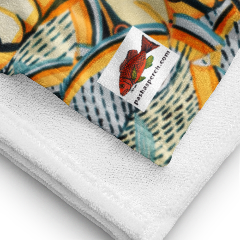 Spotted Reef Fish Beach Towel