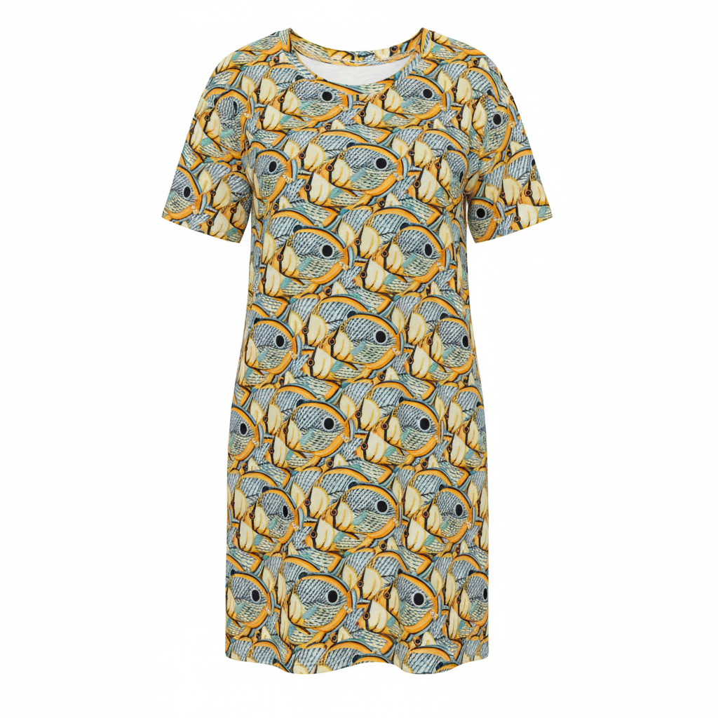 Spotted Reef Fish T-shirt Dress