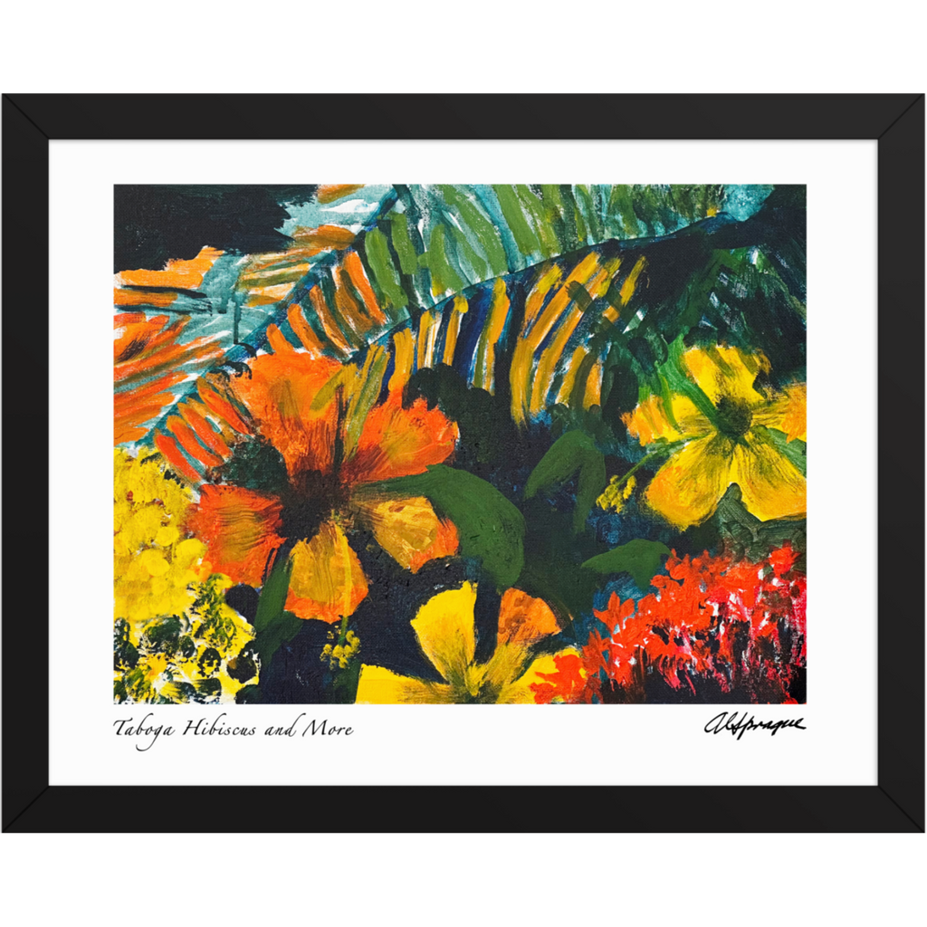 Taboga Hibiscus and More Framed Poster