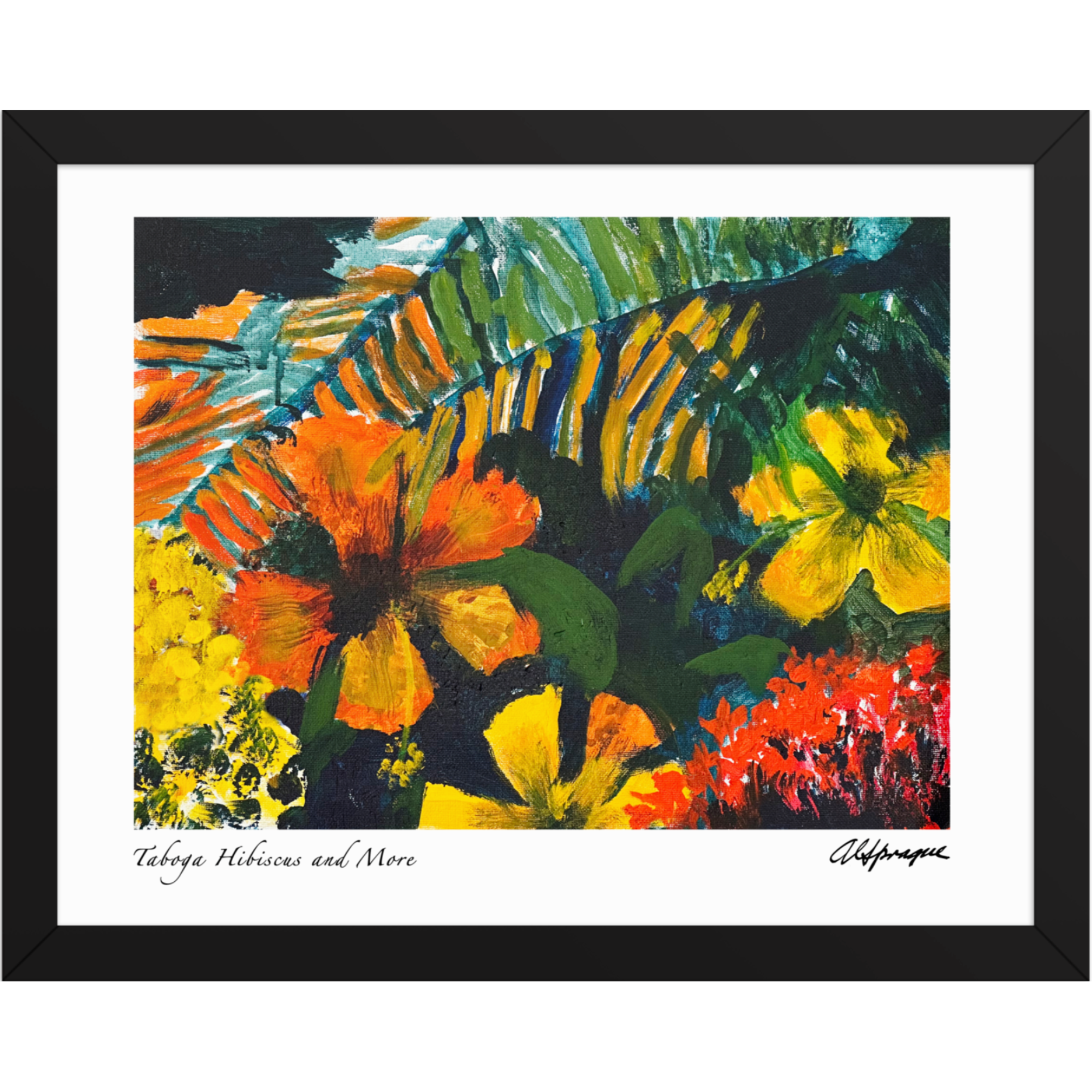 Taboga Hibiscus and More Framed Poster