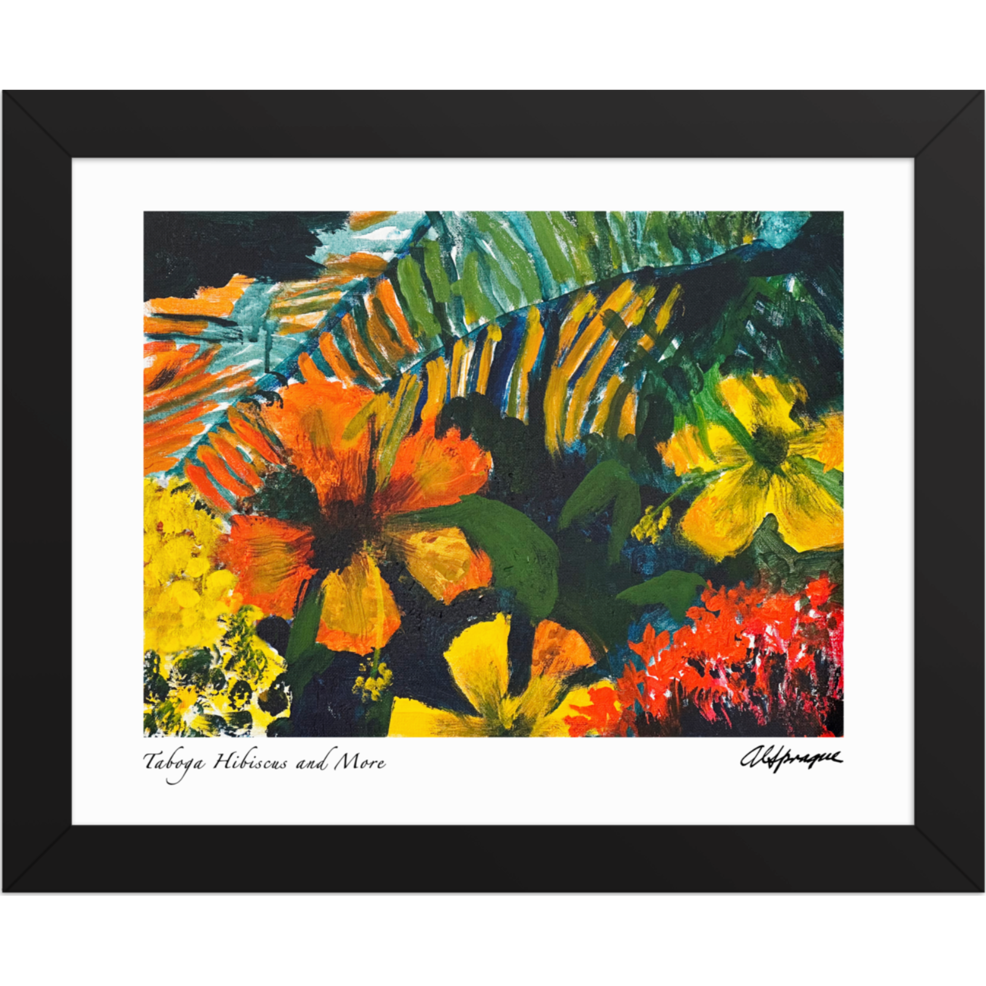 Taboga Hibiscus and More Framed Poster