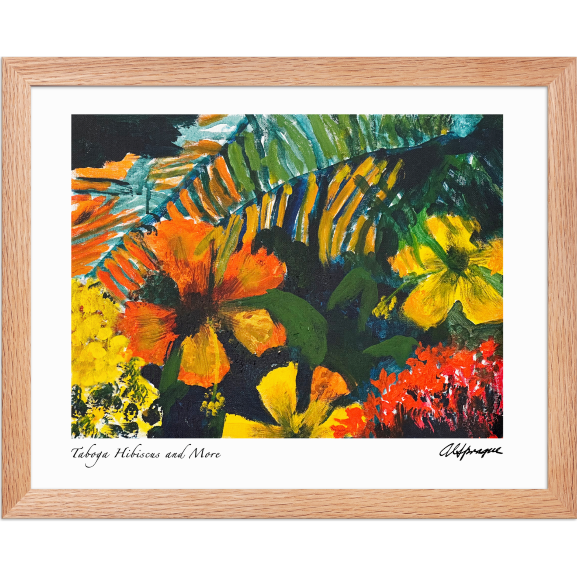 Taboga Hibiscus and More Framed Poster