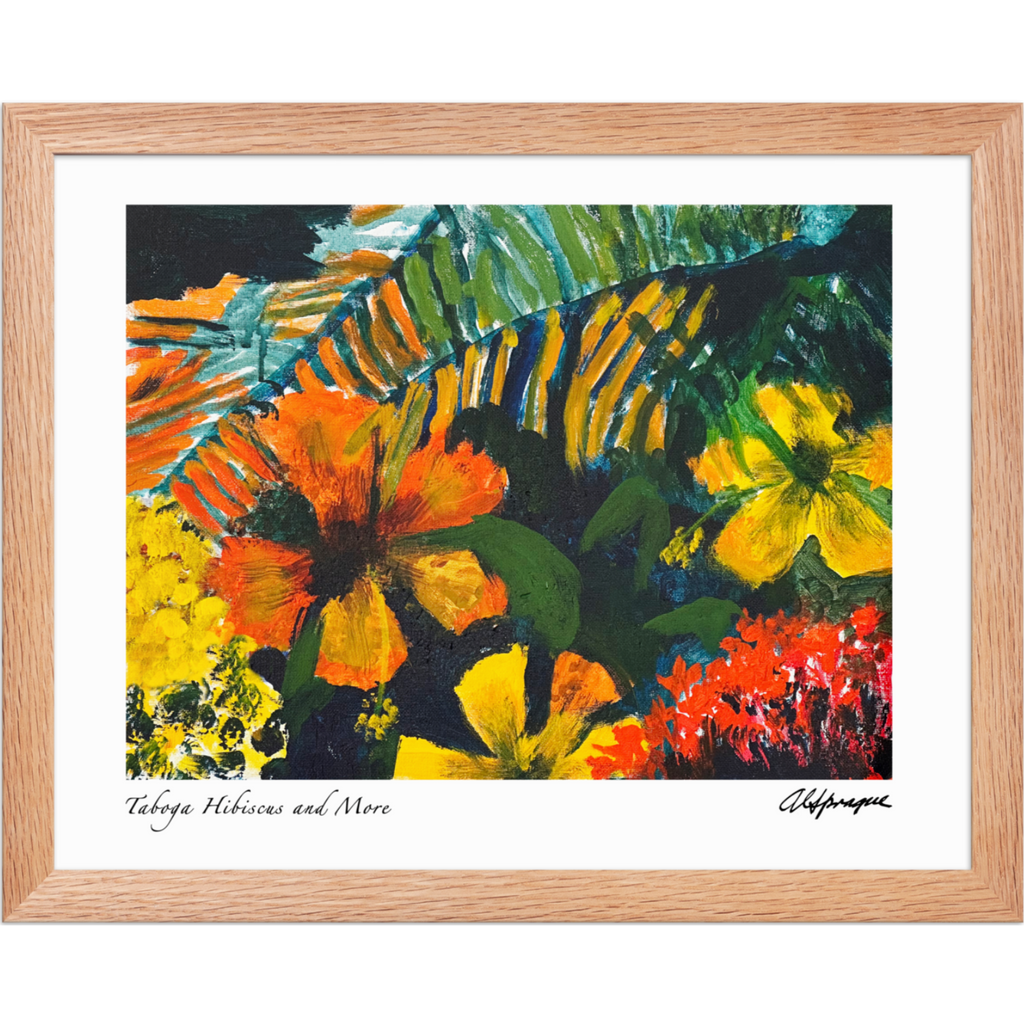 Taboga Hibiscus and More Framed Poster