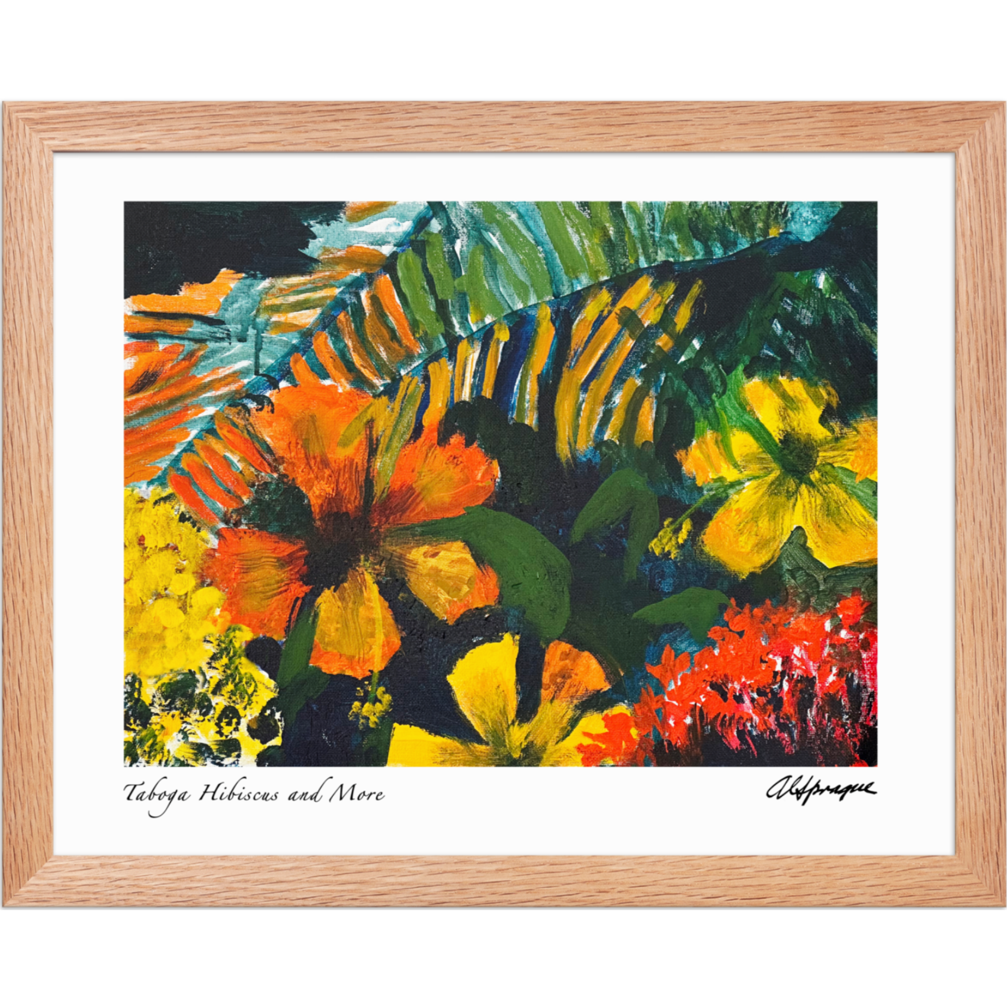 Taboga Hibiscus and More Framed Poster