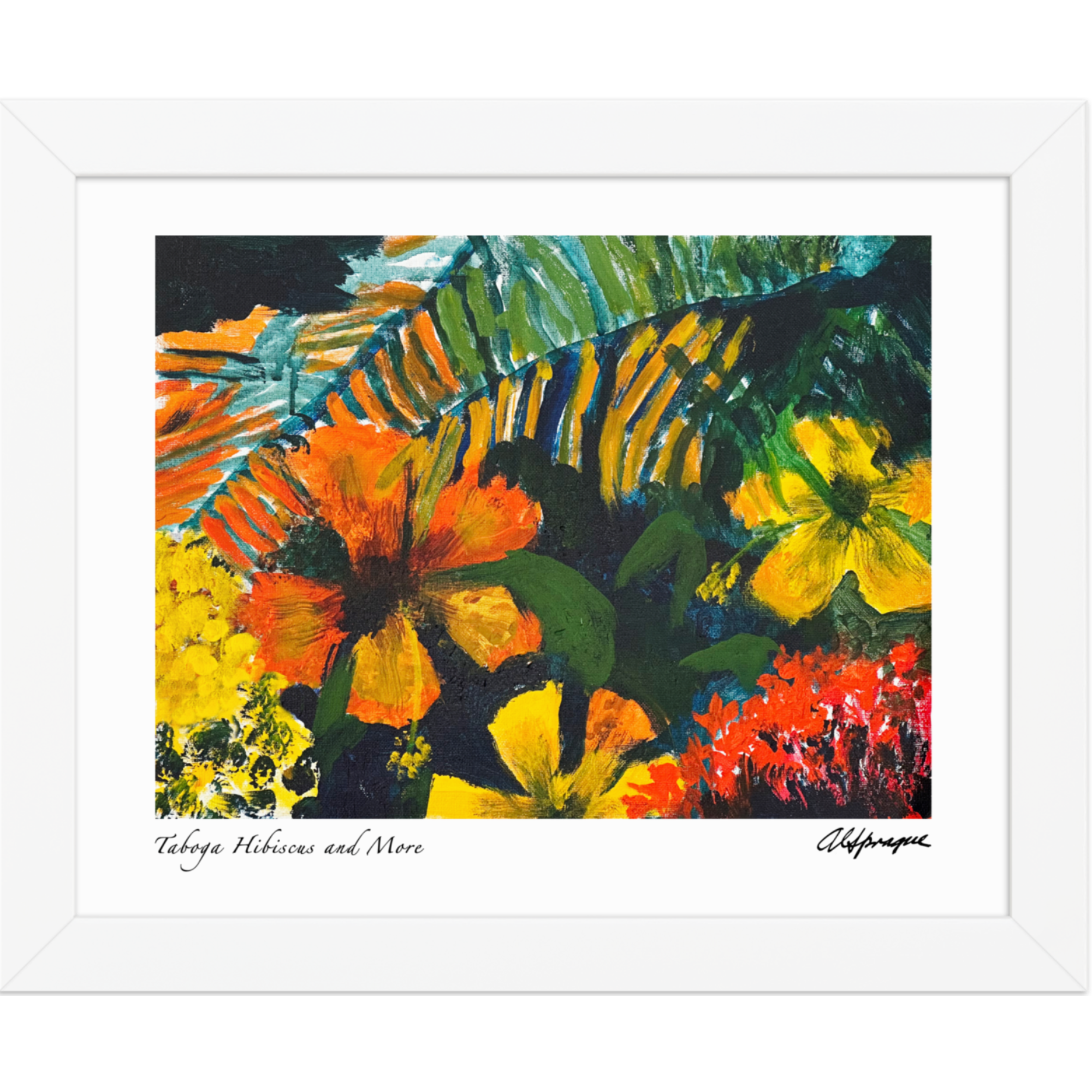Taboga Hibiscus and More Framed Poster