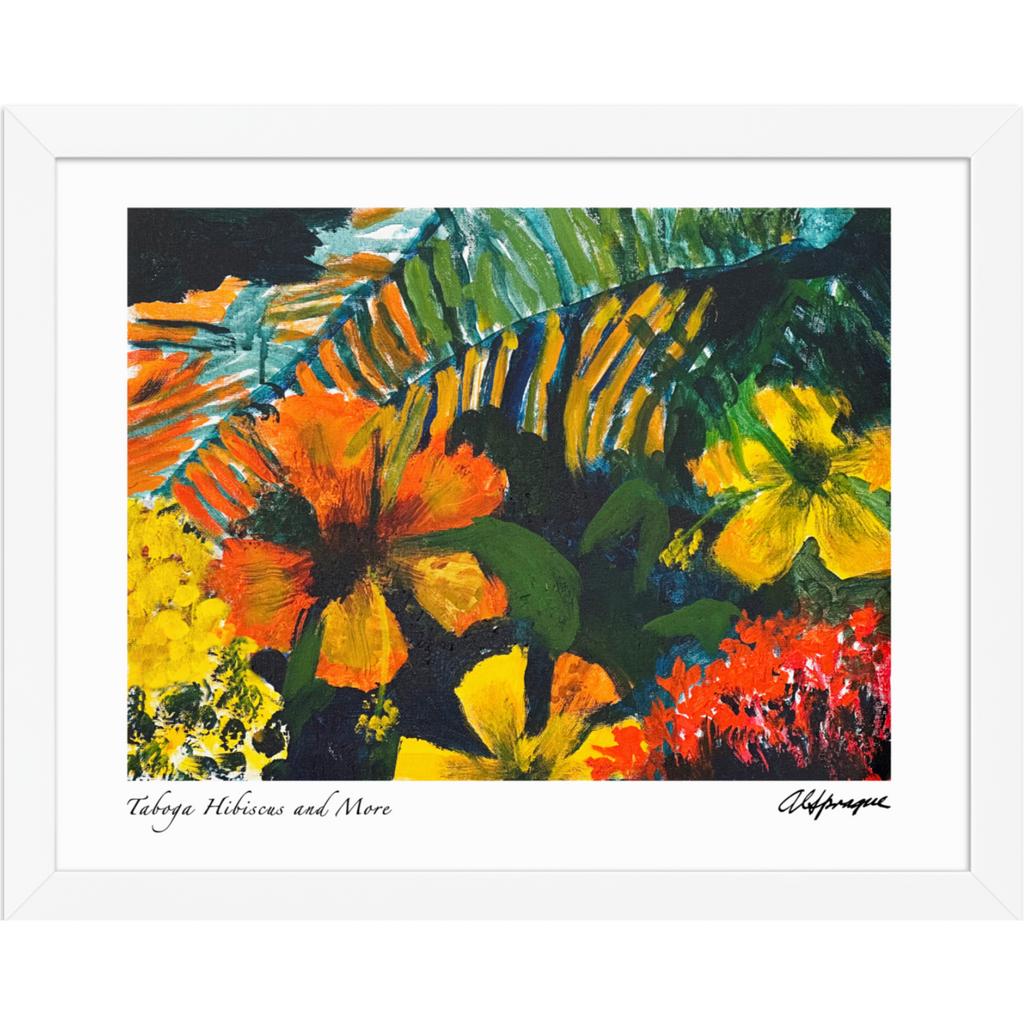 Taboga Hibiscus and More Framed Poster