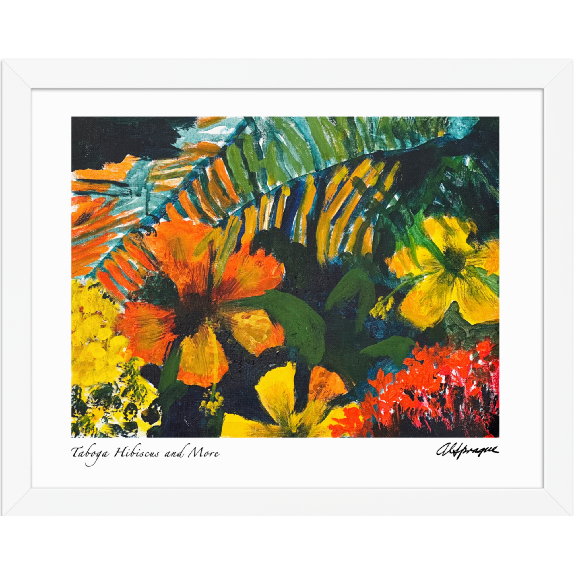 Taboga Hibiscus and More Framed Poster