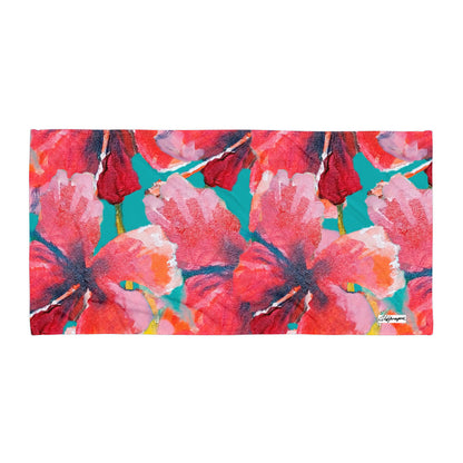 Taboga Hibiscus Beach Towel